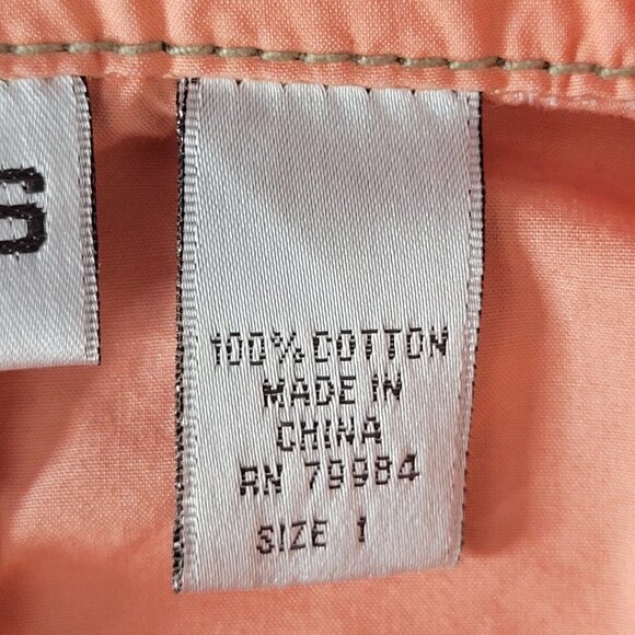 Chicos Lightweight Jacket  Size 1 M 8 Pockets Arm Buckle Strap Cotton - Picture 8 of 11